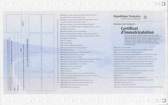 Certificat d'immatriculation tłumaczenie dowodu rejestracyjnego Francja tłumaczenie dowodu francuskiego