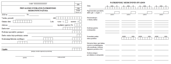 tłumaczenie litewskiego zwolnienia lekarskiego