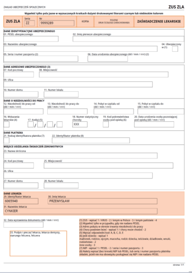 Zwolnienie lekarskie - Tłumaczenie na angielski
