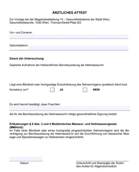 Tłumaczenie austriackiego zwolnienia lekarskiego