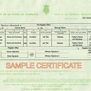 tłumaczenie angielskiego aktu małżeństwa