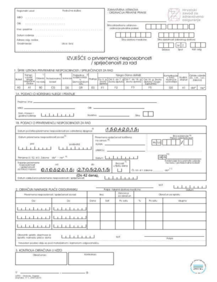 tłumaczenie chorwackiego zwolnienia lekarskiego