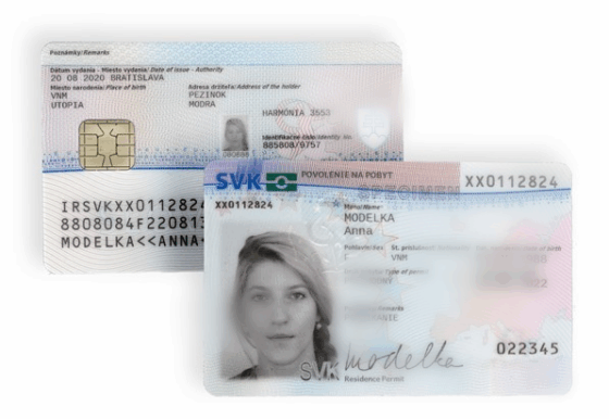 Słowackie zezwolenie na pobyt tymczasowy, Povolenie na prechodný pobyt