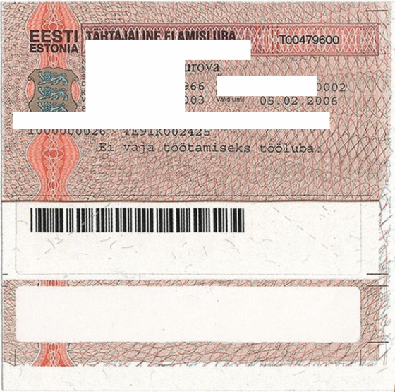 Estońskie zezwolenie na pobyt tymczasowy, Ajutine elamisluba