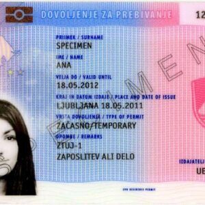 Słoweńska Karta pobytu (Dovoljenje za prebivanje) – tłumaczenie przysięgłe