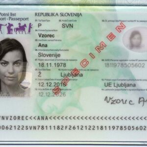 Tłumaczenie słoweńskiego paszportu