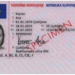 Tłumacznenie słoweńskiego prawa jazdy